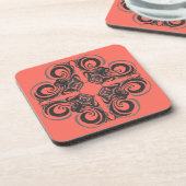 カービーグラファイト&コーラルレトロ コースター (左側)