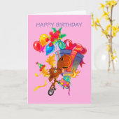 カービーザムースヴェルムオシン誕生日カード カード (黄色い花)