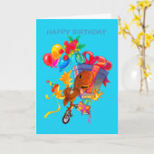 カービーザムースヴェルモオシン誕生日カード カード (黄色い花)