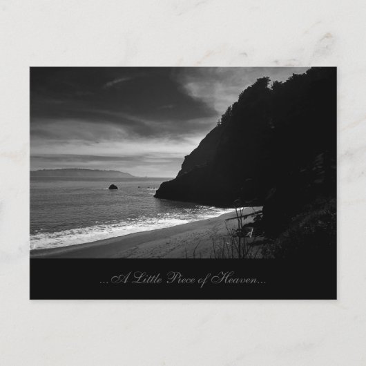 カービービーチ – 小さな天国 ポストカード (正面)