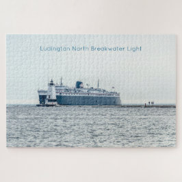 カーフェリーでLudington North Breakwater Light ジグソーパズル