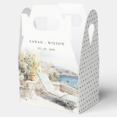 カーフギリシャ水彩風景結婚ズ フェイバーボックス (オープン)