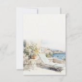カーフギリシャ水彩風景結婚ズ 出欠カード (裏面)