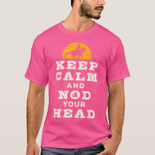 カーフチームローピングロデオタイダウンリラックスしてうなずく Tシャツ
