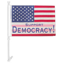 カーフラグ – "Support Democracy"メッセージ