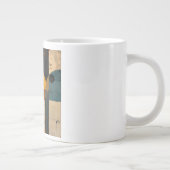 カーブしたポストモダンな彫刻的フォルムアート ジャンボコーヒーマグカップ (右)