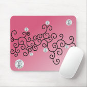 カーブとダイヤモンド マウスパッド (マウス)