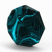 カーブと波紋スカイブルーまたはシアン、暗いXライト。 フォトブロック (右)