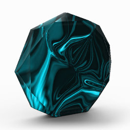 カーブと波紋スカイブルーまたはシアン、暗いXライト。 フォトブロック