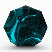 カーブと波紋スカイブルーまたはシアン、暗いXライト。 フォトブロック (正面)