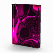 カーブと波紋ピンク、濃いピンクの背景。 フォトブロック (右)