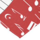 カーブのピアノ鍵および音符 テーブルクロス (アングル)