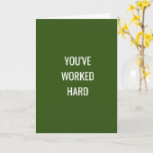 カーブの前で懸命を動かしたおめでとう- カード (黄色い花)