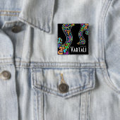 カーブの懇願のVartaliの正方形ボタン 缶バッジ (インサイチュ)