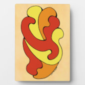 カーブの採用（黄色、赤、オレンジ） フォトプラーク (正面)