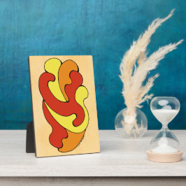 カーブの採用（黄色、赤、オレンジ） フォトプラーク