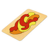 カーブの採用（黄色、赤、オレンジ） マグネット (左側)