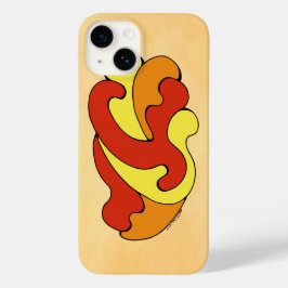 カーブの採用（黄色、赤、オレンジ） Case-Mate iPhone 14ケース