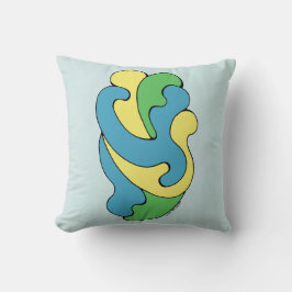 カーブの採用（黄、青、緑） クッション