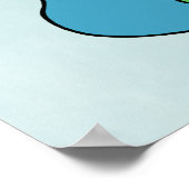 カーブの採用（黄、青、緑） ポスター (角)