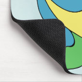 カーブの採用（黄、青、緑） マウスパッド (コーナー)