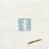 カーブカラフルルカスタムシックモノグラムパーソナライズされた ポストイット (デスク上)