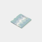 カーブカラフルルカスタムシックモノグラムパーソナライズされた ポストイット (アングル)