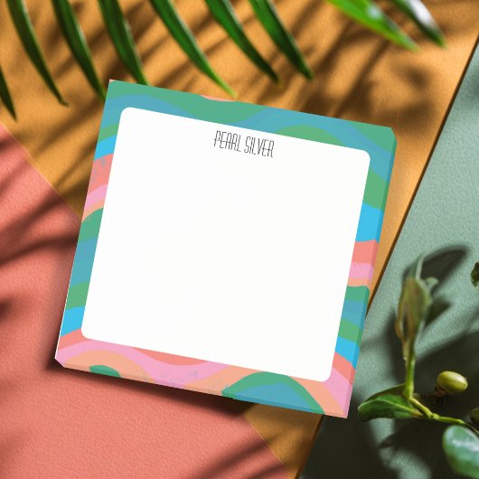 カーブカラフルルカスタムシックモノグラムパーソナライズされた ポストイット