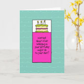 カーブスお誕生日ケーキ カード (黄色い花)