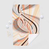 カーブデザイン付きスムースカラーテクスチャの「舌」 ゴルフタオル (インサイチュ)