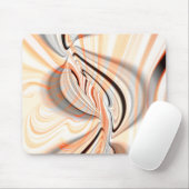 カーブデザイン付きスムースカラーテクスチャの「舌」 マウスパッド (マウス)