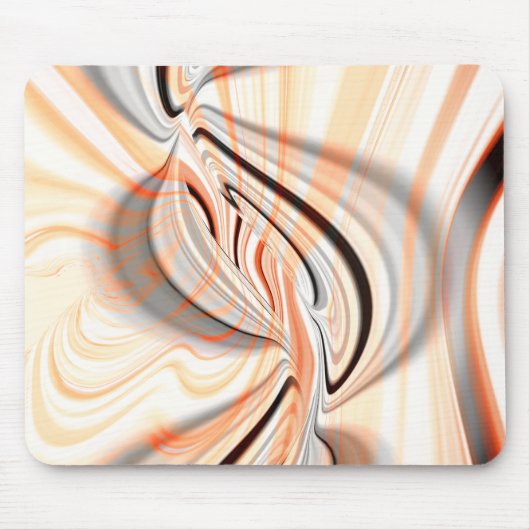 カーブデザイン付きスムースカラーテクスチャの「舌」 マウスパッド (正面)