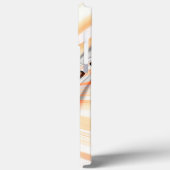 カーブデザイン付きスムースカラーテクスチャの「舌」 Case-Mate iPhoneケース (裏面 / 左)