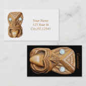 カーブドマオリティキ顔サンダー_コーブ 名刺 (正面/裏面)