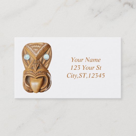 カーブドマオリティキ顔サンダー_コーブ 名刺 (正面)