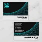 カーブフット – シアン 名刺 (正面/裏面)