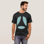 カーブボール矢印 Tシャツ (正面フル)