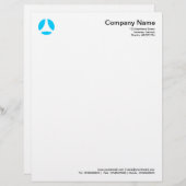 カーブボール – スカイブルー レターヘッド (正面/裏面)