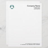 カーブボール – 海緑 レターヘッド (正面/裏面)