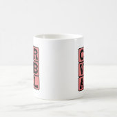 カーブボール、野球の投球 コーヒーマグカップ (中央)