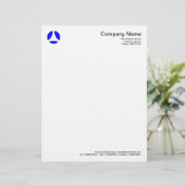 カーブボール – 青 レターヘッド (スタンド正面)