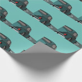 カーブルークラシック誕生日 ラッピングペーパー (角)