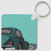 カーブルークラシック車 キーホルダー (裏面)