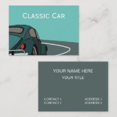カーブルークラシック車 名刺 (正面/裏面)