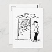 カーブレーカースクレーヤードカーブーツ販売の漫画 ポストカード (正面/裏面)