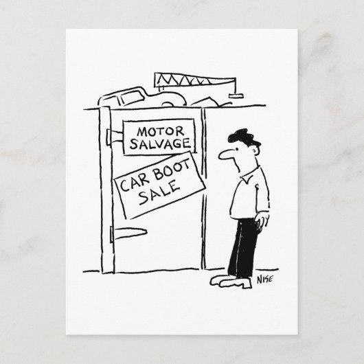 カーブレーカースクレーヤードカーブーツ販売の漫画 ポストカード (正面)