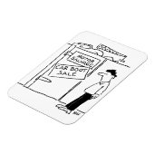 カーブレーカースクレーヤードカーブーツ販売の漫画 マグネット (左側)