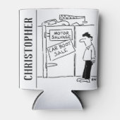 カーブレーカースクレーヤードカーブーツ販売の漫画 缶クーラー (正面)