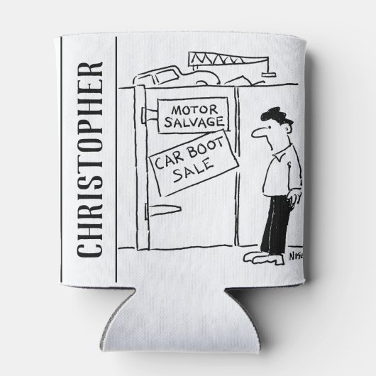 カーブレーカースクレーヤードカーブーツ販売の漫画 缶クーラー (裏面)