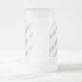 カーブ写真によって曇らされるステイン-あなた専有物を作成して下さい フロストグラスビールジョッキ (中央)